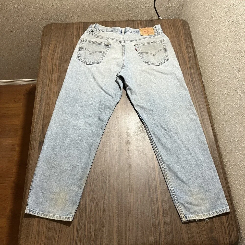 Vintage Levis Jeans USA 90s Distressed 36x30 Baggy Levi USA 550 loose wide leg